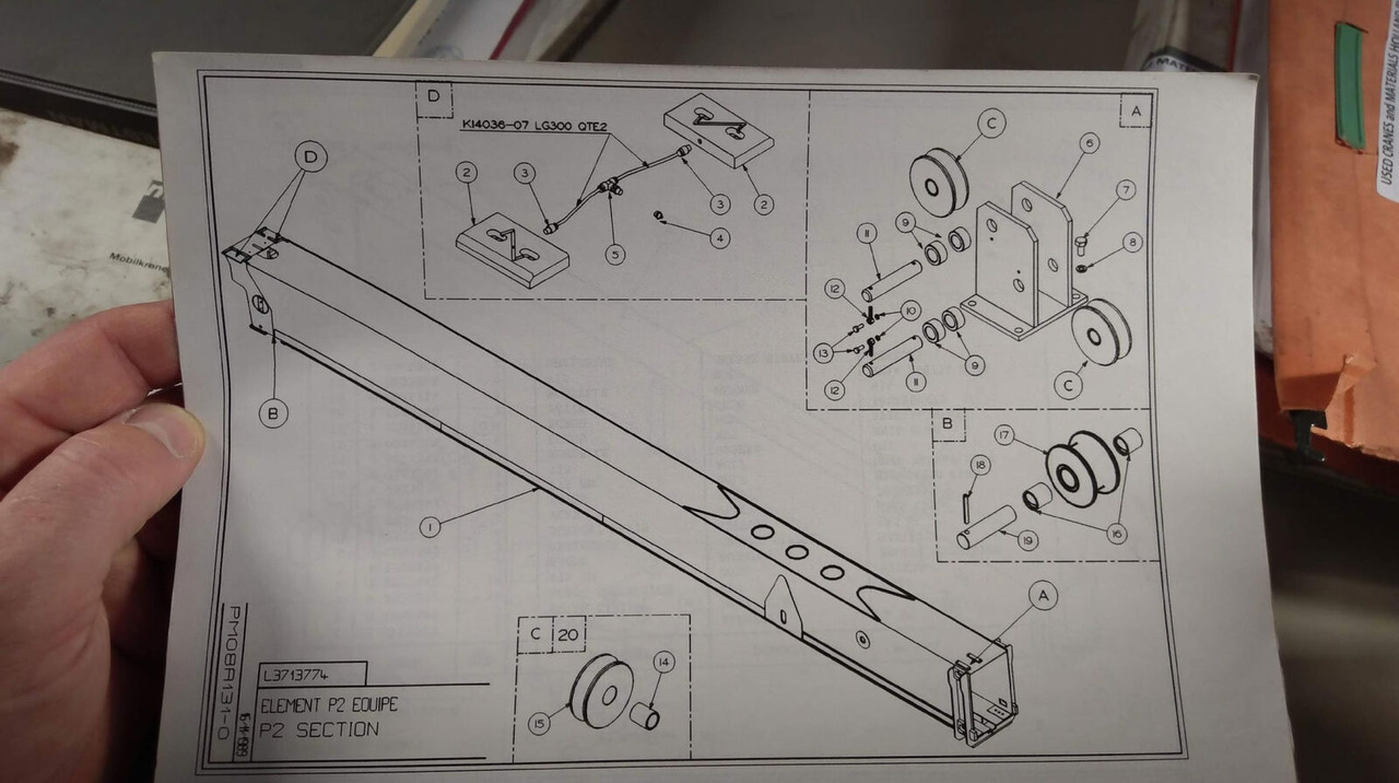 Terex PPM 480 ATT telescopic section 1 - Lança para Grua móvel: foto 5 Terex PPM 480 ATT telescopic section 1 - Lança para Grua móvel: foto 5
