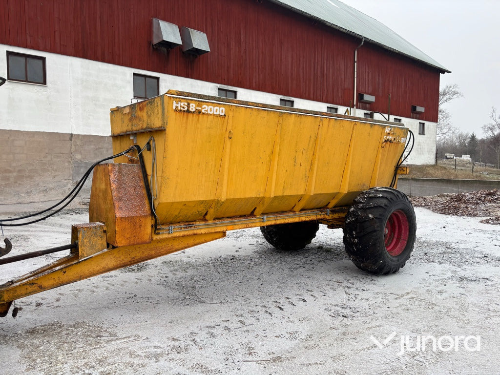 Gödselspridare - Hillspridaren HS8-2000 - Espalhador de estrume: foto 3 Gödselspridare - Hillspridaren HS8-2000 - Espalhador de estrume: foto 3