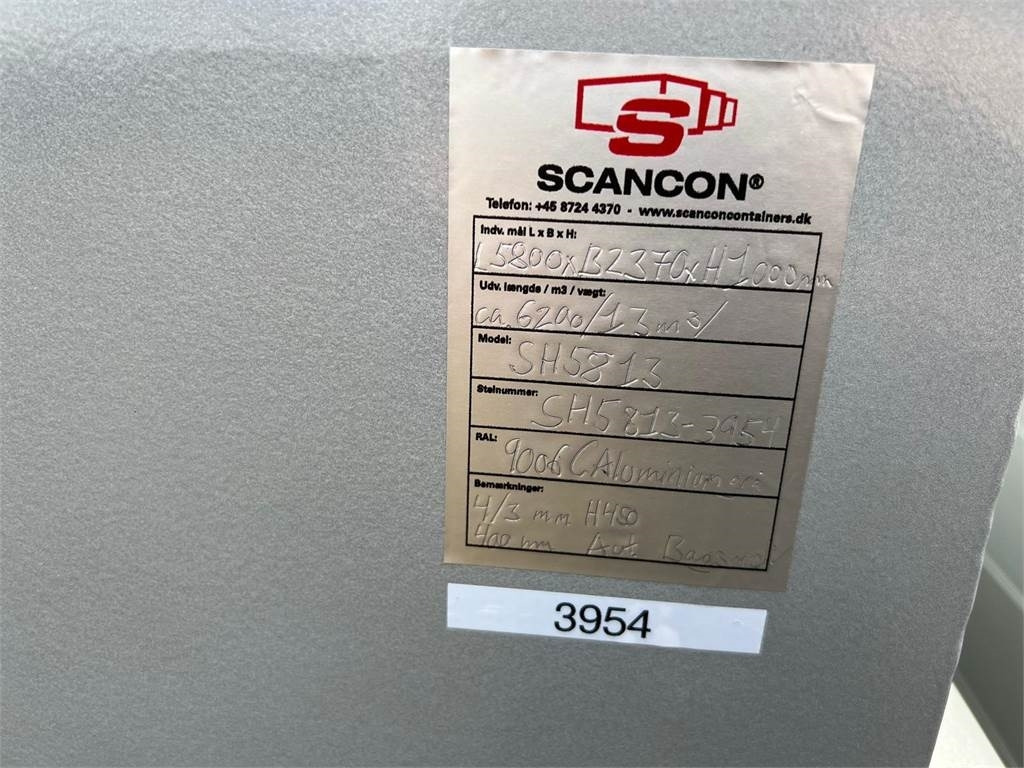Carroçaria de caixa aberta Scancon SH5813 Hardox 13m3 5800mm: foto 8