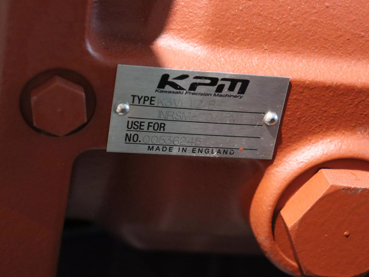 KAWASAKI K3VL112 B 1NR5M-P0 1-M1 - Bomba hidráulica para Máquina de construção: foto 3 KAWASAKI K3VL112 B 1NR5M-P0 1-M1 - Bomba hidráulica para Máquina de construção: foto 3