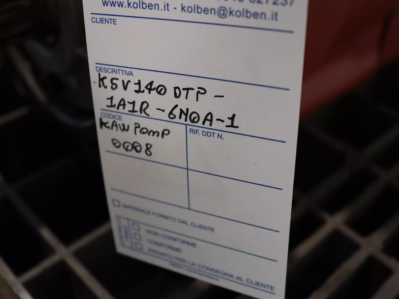 Motor hidráulico para Máquina de construção novo KAWASAKI K5V140DTP1A1R6NOA1: foto 6