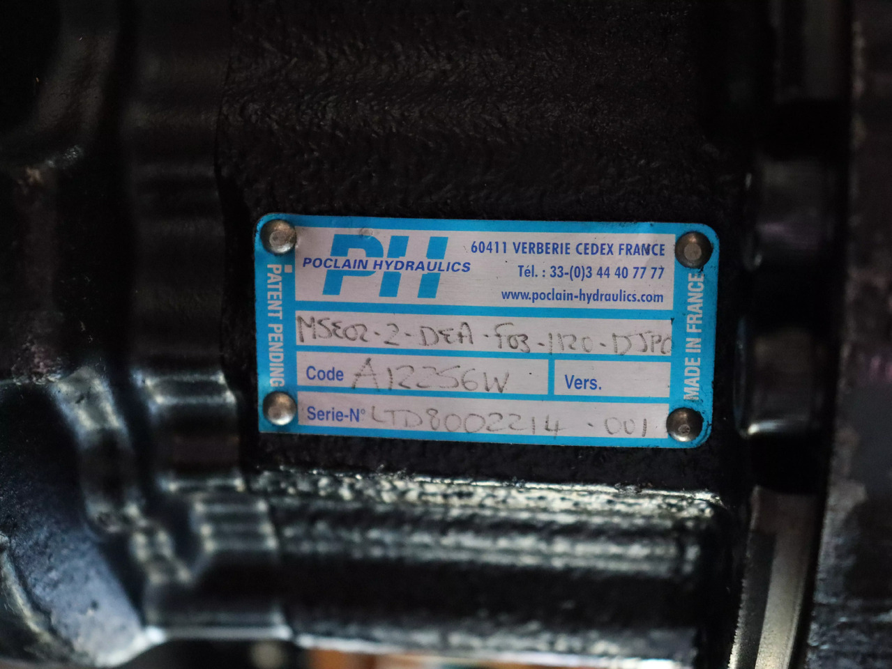 POCLAIN MSE02-2-DEA-F03-1120-DJP0 - Motor hidráulico para Máquina de construção: foto 2 POCLAIN MSE02-2-DEA-F03-1120-DJP0 - Motor hidráulico para Máquina de construção: foto 2