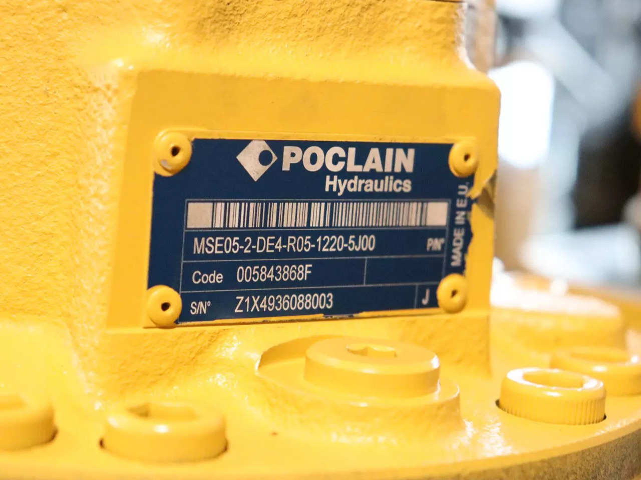 POCLAIN MSE05-2-DE4-R05-1220-5J00 - Motor hidráulico para Máquina de construção: foto 4 POCLAIN MSE05-2-DE4-R05-1220-5J00 - Motor hidráulico para Máquina de construção: foto 4