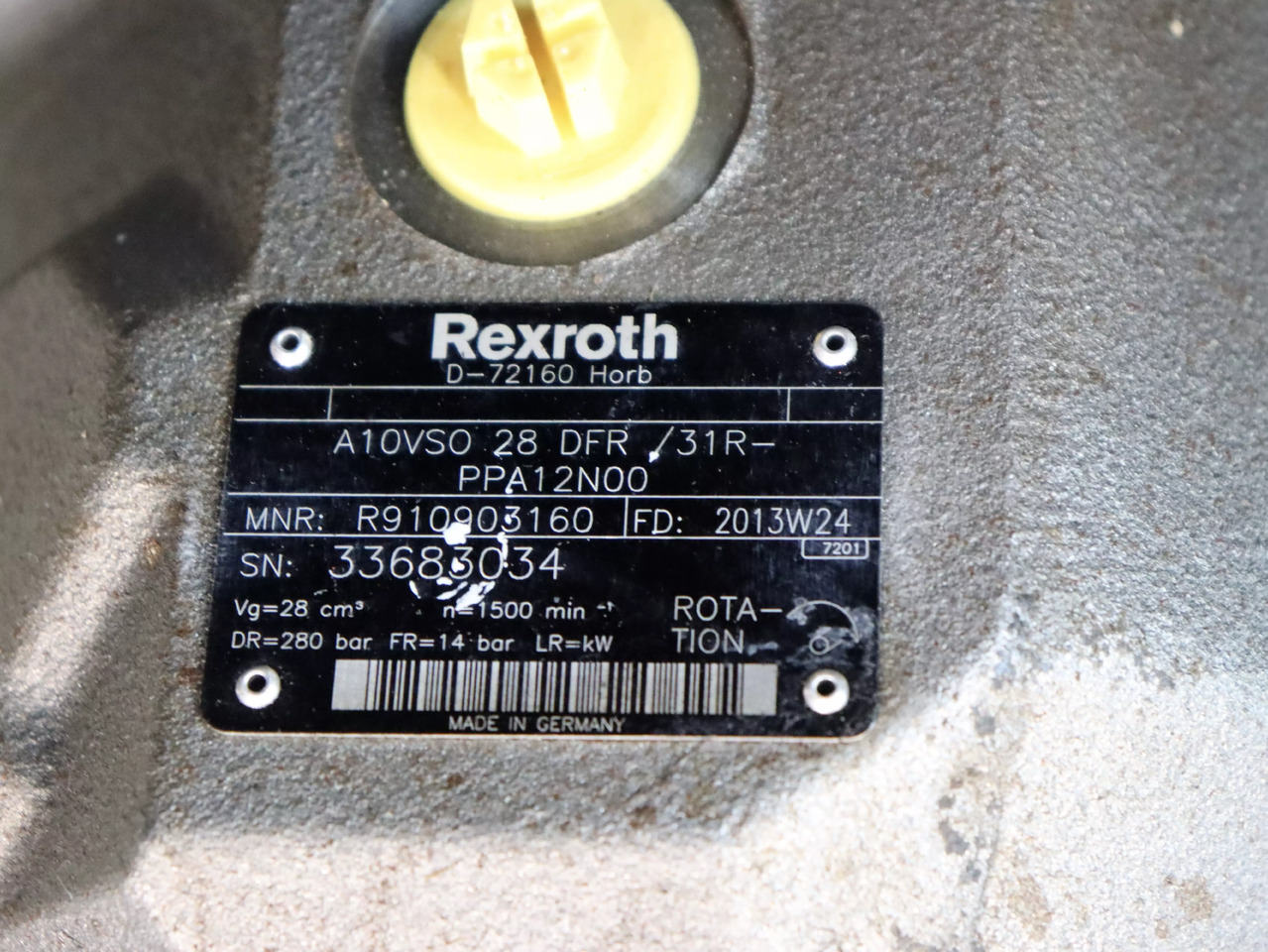 REXROTH A10VSO28DFR/31R-PPA12N00 - Bomba hidráulica para Equipamento de movimentação: foto 4 REXROTH A10VSO28DFR/31R-PPA12N00 - Bomba hidráulica para Equipamento de movimentação: foto 4