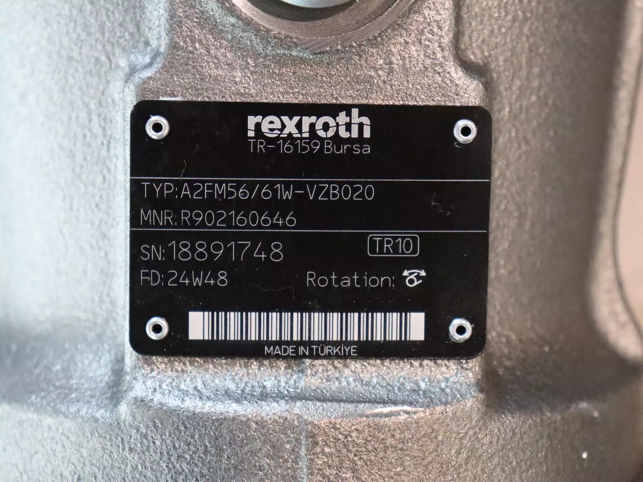 REXROTH A2FM56/61W-VZB020 - Motor hidráulico para Máquina de construção: foto 4 REXROTH A2FM56/61W-VZB020 - Motor hidráulico para Máquina de construção: foto 4
