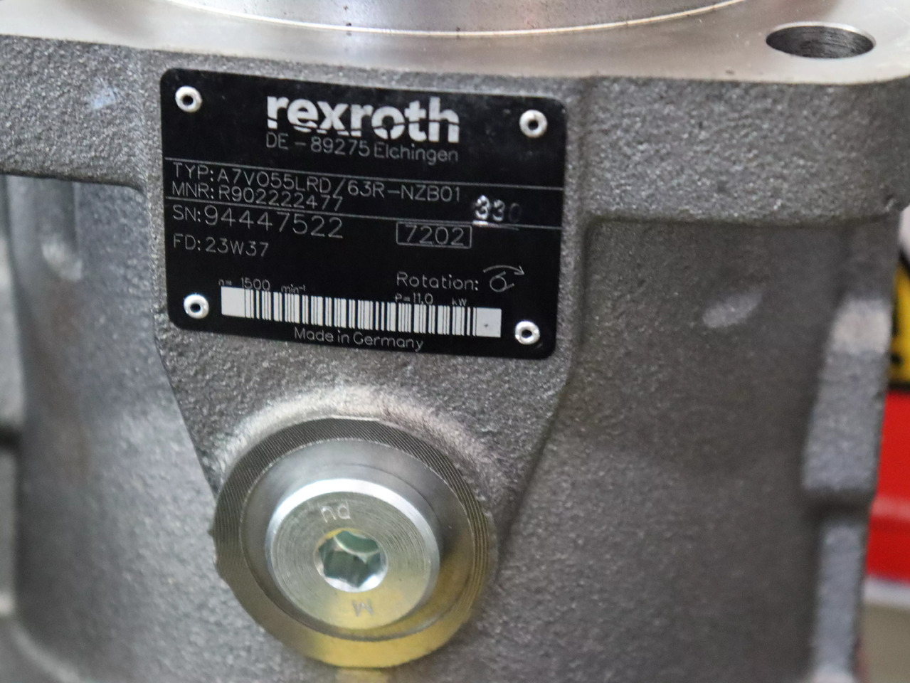 REXROTH A7VO55LRD/63R-NZB01 - Bomba hidráulica para Máquina de construção: foto 4 REXROTH A7VO55LRD/63R-NZB01 - Bomba hidráulica para Máquina de construção: foto 4
