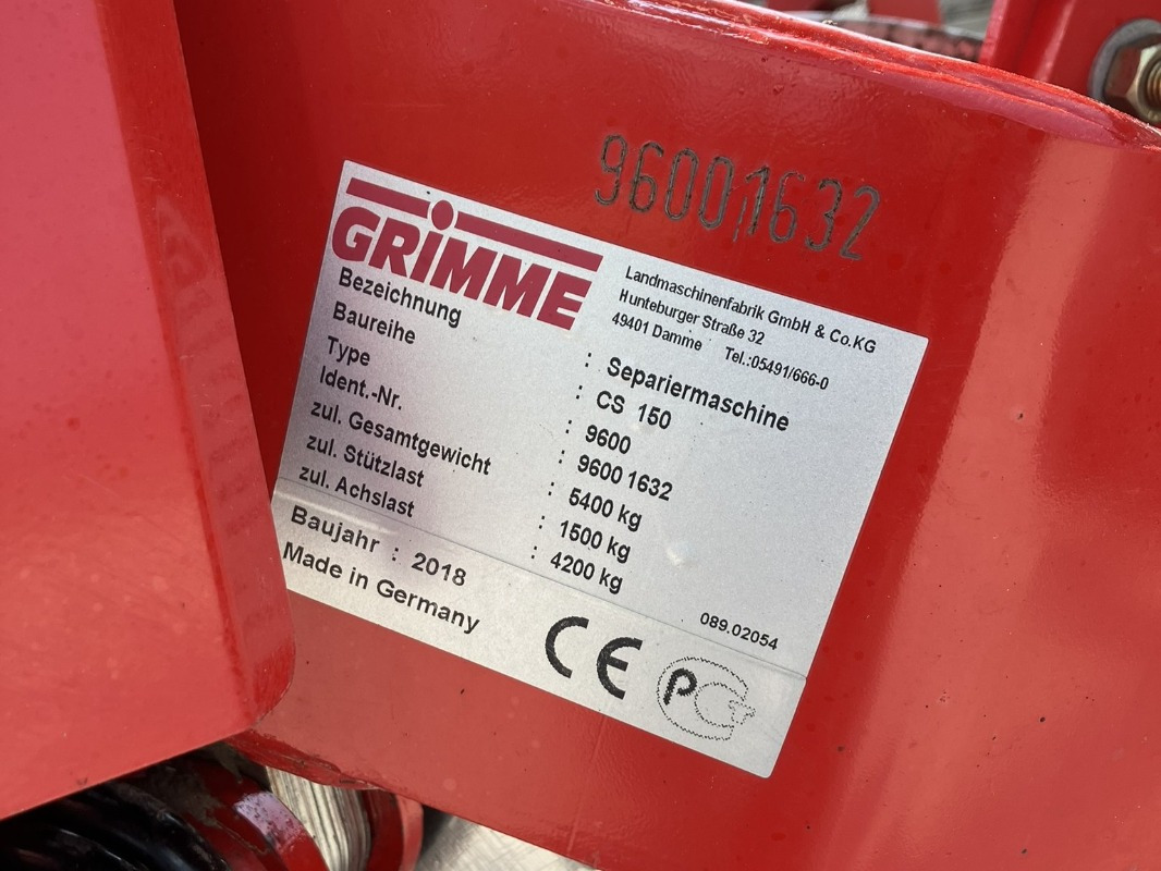 Grimme CS-170 RP XL - Colheitadeira de batatas: foto 2 Grimme CS-170 RP XL - Colheitadeira de batatas: foto 2