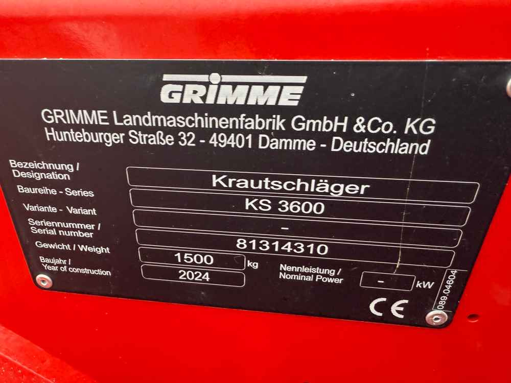 Grimme KS 3600 - Colheitadeira: foto 2 Grimme KS 3600 - Colheitadeira: foto 2