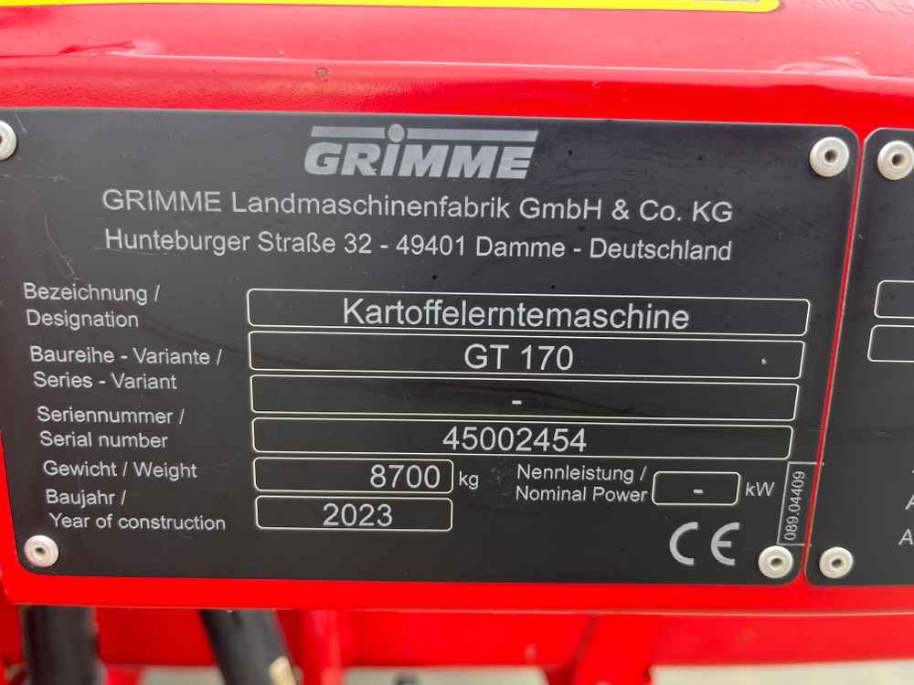 Grimme GT 170 - Colheitadeira: foto 2 Grimme GT 170 - Colheitadeira: foto 2