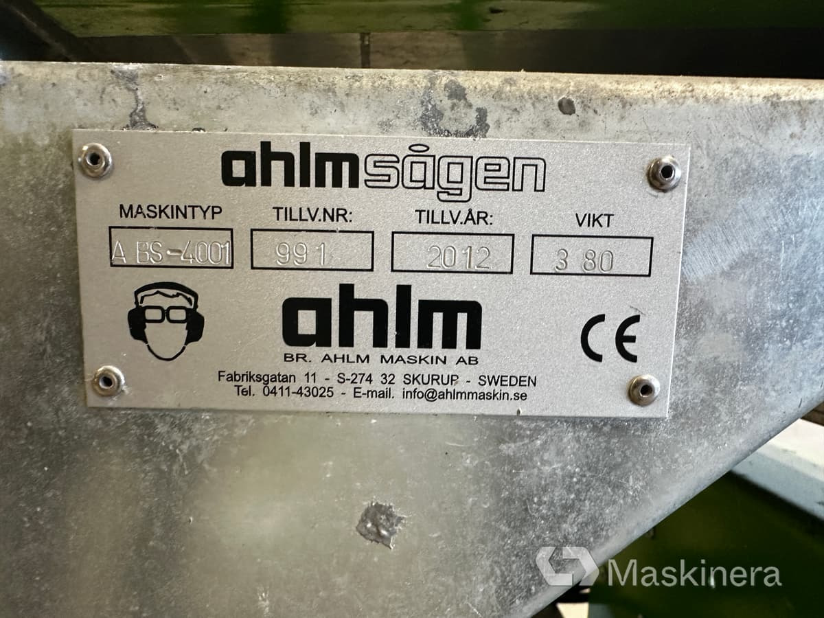 Såg Ahlm Sågen ABS 4001 - Máquina de madeira: foto 5 Såg Ahlm Sågen ABS 4001 - Máquina de madeira: foto 5