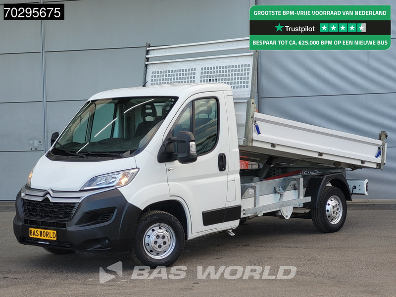 Citroën Jumper 130pk Kipper met Kist Trekhaak Euro6 Tipper Benne Kieper Airco Trekhaak Cruise control - Carrinha basculante: foto 1 Citroën Jumper 130pk Kipper met Kist Trekhaak Euro6 Tipper Benne Kieper Airco Trekhaak Cruise control - Carrinha basculante: foto 1