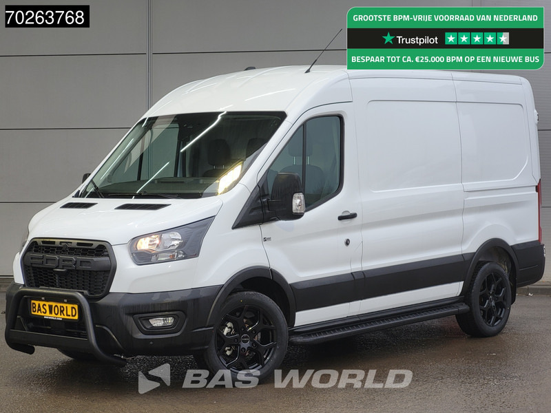 Ford Transit 130pk L2H2 Nieuw! Black Edition Raptor Grill Trekhaak Airco Cruise Camera Parkeersensoren 10m3 Airco Trekhaak Cruise control - Furgão compacto: foto 1 Ford Transit 130pk L2H2 Nieuw! Black Edition Raptor Grill Trekhaak Airco Cruise Camera Parkeersensoren 10m3 Airco Trekhaak Cruise control - Furgão compacto: foto 1