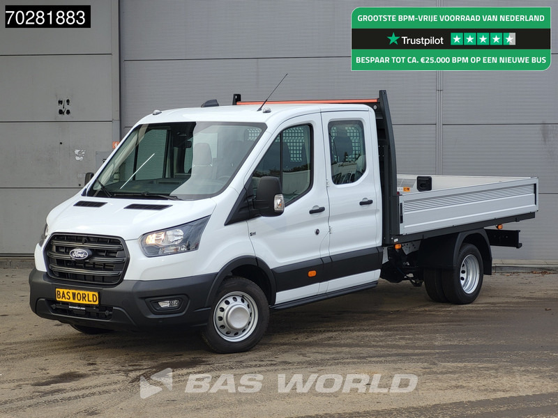 Ford Transit 165pk Automaat Dubbel Cabine Open Laadbak 3,5t Trekhaak Dubbellucht 165PK Airco Cruise Camera Parkeersensoren Euro6 Pritsche Pic - Carrinha de caixa aberta: foto 1 Ford Transit 165pk Automaat Dubbel Cabine Open Laadbak 3,5t Trekhaak Dubbellucht 165PK Airco Cruise Camera Parkeersensoren Euro6 Pritsche Pic - Carrinha de caixa aberta: foto 1