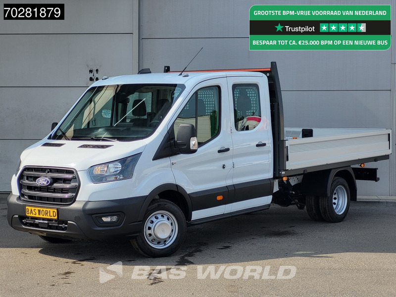 Ford Transit 170pk Automaat Dubbel Cabine 3500kg Trekhaak Open Laadbak Pritsche SYNC4 scherm CarPlay Camera Airco Trekhaak Cruise control - Carrinha de caixa aberta: foto 1 Ford Transit 170pk Automaat Dubbel Cabine 3500kg Trekhaak Open Laadbak Pritsche SYNC4 scherm CarPlay Camera Airco Trekhaak Cruise control - Carrinha de caixa aberta: foto 1