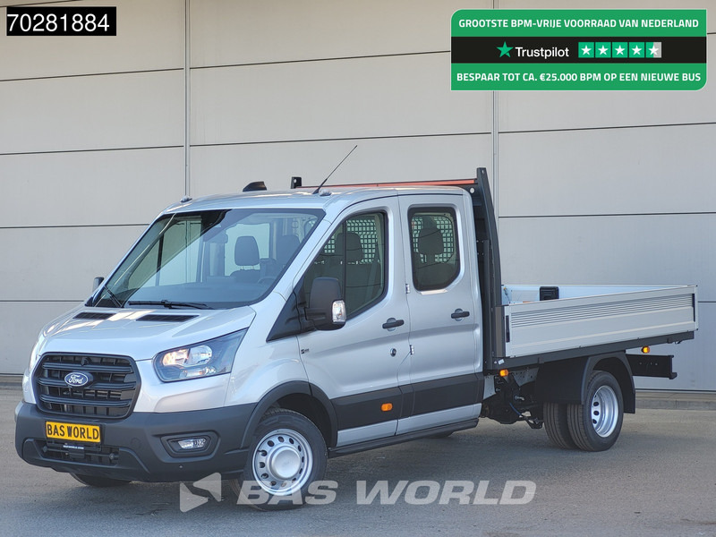 Ford Transit 170pk Automaat Dubbel Cabine 3500kg Trekhaak Open Laadbak Pritsche SYNC4 scherm CarPlay Camera Airco Trekhaak Cruise control - Carrinha de caixa aberta: foto 1 Ford Transit 170pk Automaat Dubbel Cabine 3500kg Trekhaak Open Laadbak Pritsche SYNC4 scherm CarPlay Camera Airco Trekhaak Cruise control - Carrinha de caixa aberta: foto 1