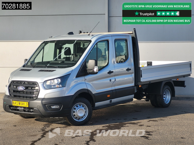 Ford Transit 170pk Automaat Dubbel Cabine 3500kg Trekhaak Open Laadbak Pritsche SYNC4 scherm CarPlay Camera Pickup Airco Trekhaak Cruise cont - Carrinha de caixa aberta: foto 1 Ford Transit 170pk Automaat Dubbel Cabine 3500kg Trekhaak Open Laadbak Pritsche SYNC4 scherm CarPlay Camera Pickup Airco Trekhaak Cruise cont - Carrinha de caixa aberta: foto 1
