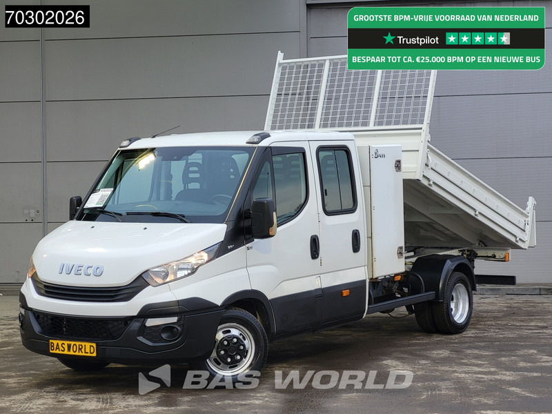 Iveco Daily 35C14 Dubbel Cabine Kipper met Kist Dubbellucht 3,5t Trekhaak Airco Cruise Euro6 Tipper Benne Kieper Airco Trekhaak Cruise contr - Carrinha basculante: foto 1 Iveco Daily 35C14 Dubbel Cabine Kipper met Kist Dubbellucht 3,5t Trekhaak Airco Cruise Euro6 Tipper Benne Kieper Airco Trekhaak Cruise contr - Carrinha basculante: foto 1