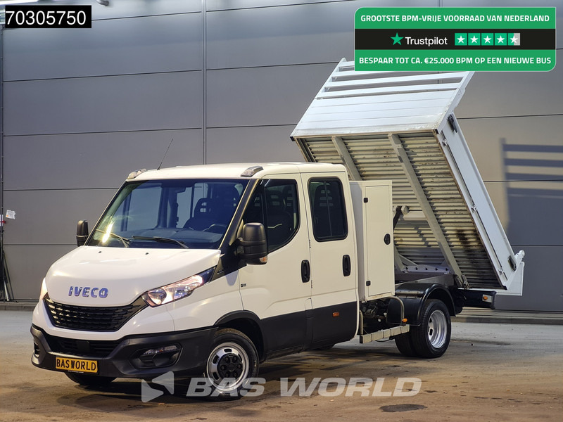 Iveco Daily 35C14 Dubbel Cabine Kipper met Kist Dubbellucht 3,5t Trekhaak Airco Cruise Euro6 Tipper Benne Kieper Airco Trekhaak Cruise contr - Carrinha basculante: foto 1 Iveco Daily 35C14 Dubbel Cabine Kipper met Kist Dubbellucht 3,5t Trekhaak Airco Cruise Euro6 Tipper Benne Kieper Airco Trekhaak Cruise contr - Carrinha basculante: foto 1