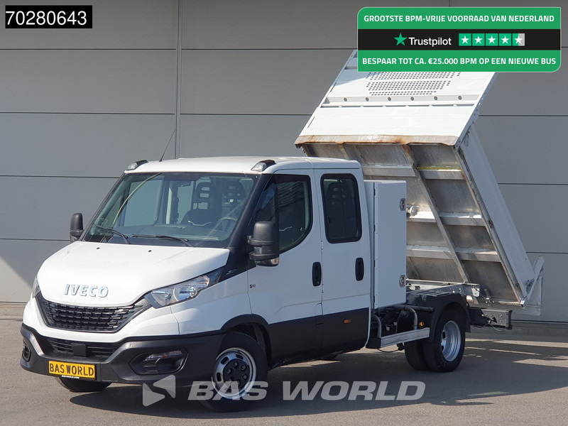 Carrinha basculante Iveco Daily 35C14 Kipper met Kist Dubbel Cabine Dubbellucht 3,5t Trekhaak Airco Cruise Euro6 Tipper Benne Kieper 2m3 Airco Trekhaak Cruise c: foto 1