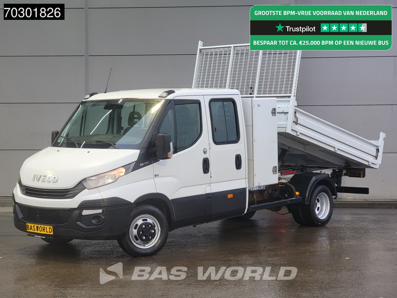 Iveco Daily 35C14 Kipper met Kist Dubbel Cabine Dubbellucht 3,5t Trekhaak Airco Cruise Euro6 Tipper Benne Kieper Airco Trekhaak Cruise contr - Carrinha basculante: foto 1 Iveco Daily 35C14 Kipper met Kist Dubbel Cabine Dubbellucht 3,5t Trekhaak Airco Cruise Euro6 Tipper Benne Kieper Airco Trekhaak Cruise contr - Carrinha basculante: foto 1