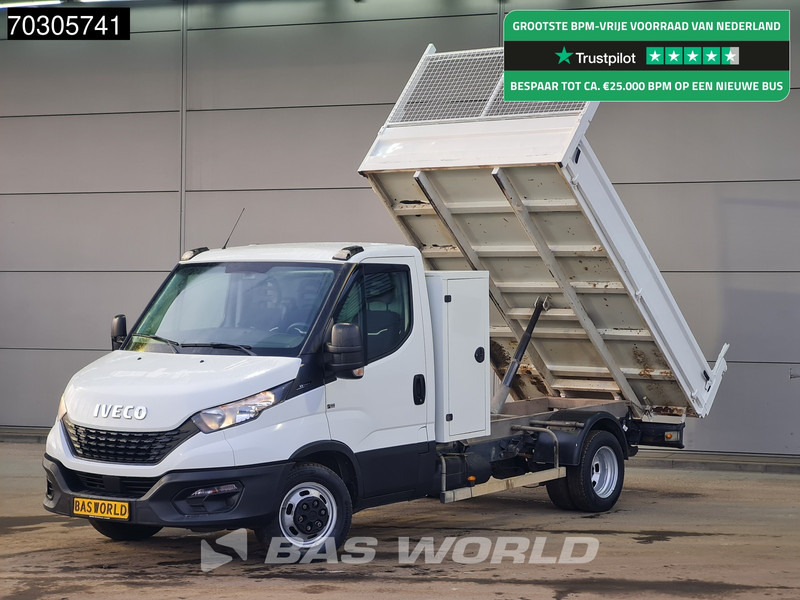 Iveco Daily 35C14 Kipper met Kist Dubbellucht 3,5t Trekhaak Airco Cruise Euro6 Tipper Benne Kieper Airco Trekhaak Cruise control - Carrinha basculante: foto 1 Iveco Daily 35C14 Kipper met Kist Dubbellucht 3,5t Trekhaak Airco Cruise Euro6 Tipper Benne Kieper Airco Trekhaak Cruise control - Carrinha basculante: foto 1
