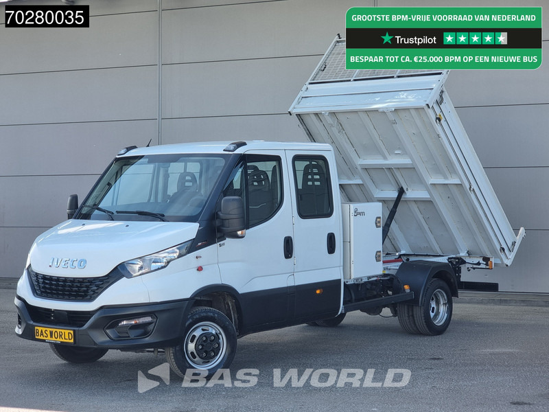 Iveco Daily 35C16 3.0L Kipper met Kist Dubbel Cabine Dubbellucht 3,5t Trekhaak Airco Cruise Euro6 Kieper Tipper Benne Airco Trekhaak Cruise - Carrinha de caixa aberta: foto 1 Iveco Daily 35C16 3.0L Kipper met Kist Dubbel Cabine Dubbellucht 3,5t Trekhaak Airco Cruise Euro6 Kieper Tipper Benne Airco Trekhaak Cruise - Carrinha de caixa aberta: foto 1