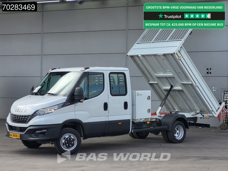 Iveco Daily 35C16 3.0L Kipper met Kist Dubbel Cabine Dubbellucht 3,5t Trekhaak Navi Airco Cruise Camera Euro6 Kieper Tipper Benne 2m3 Airco - Carrinha basculante: foto 1 Iveco Daily 35C16 3.0L Kipper met Kist Dubbel Cabine Dubbellucht 3,5t Trekhaak Navi Airco Cruise Camera Euro6 Kieper Tipper Benne 2m3 Airco - Carrinha basculante: foto 1