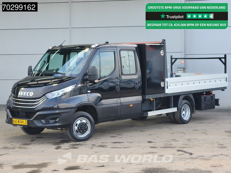 Iveco Daily 35C18 3.0L Automaat Dubbel Cabine met Kist Dubbellucht Open Laadbak 3,5t Trekhaak 180PK LED Navi Airco Cruise Euro6 Pritsche Pic - Carrinha de caixa aberta: foto 1 Iveco Daily 35C18 3.0L Automaat Dubbel Cabine met Kist Dubbellucht Open Laadbak 3,5t Trekhaak 180PK LED Navi Airco Cruise Euro6 Pritsche Pic - Carrinha de caixa aberta: foto 1