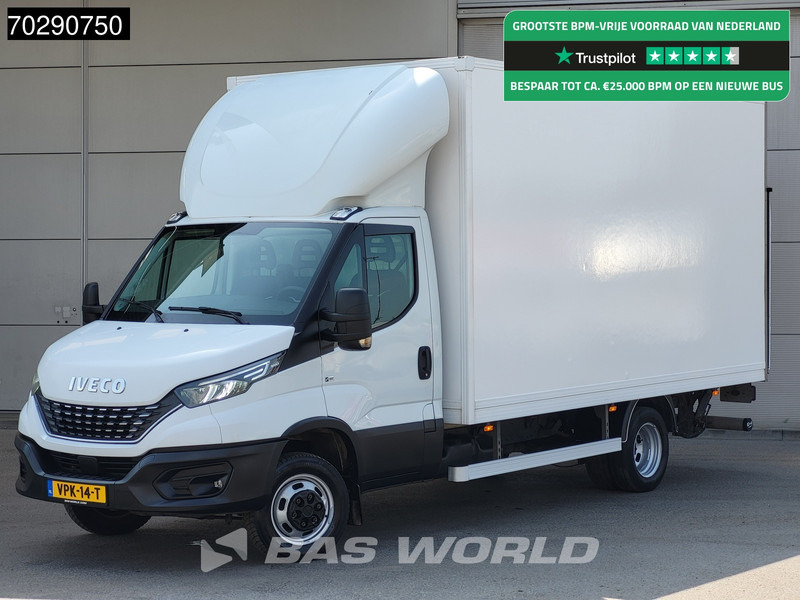 Iveco Daily 35C18 3.0L Laadklep Automaat Zijdeur Bakwagen Dubbellucht LED Cruise Airco Euro6 Meubelbak Koffer 22m3 Airco Cruise control - Carrinha de contentor: foto 1 Iveco Daily 35C18 3.0L Laadklep Automaat Zijdeur Bakwagen Dubbellucht LED Cruise Airco Euro6 Meubelbak Koffer 22m3 Airco Cruise control - Carrinha de contentor: foto 1