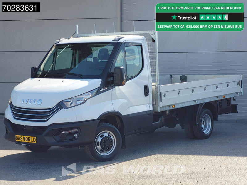 Iveco Daily 35C18 3.0L Open Laadbak Dubbellucht 3,5t Trekhaak Airco Cruise Camera Parkeersensoren Euro6 Meubelbak Koffer Airco Trekhaak Crui - Carrinha de caixa aberta: foto 1 Iveco Daily 35C18 3.0L Open Laadbak Dubbellucht 3,5t Trekhaak Airco Cruise Camera Parkeersensoren Euro6 Meubelbak Koffer Airco Trekhaak Crui - Carrinha de caixa aberta: foto 1