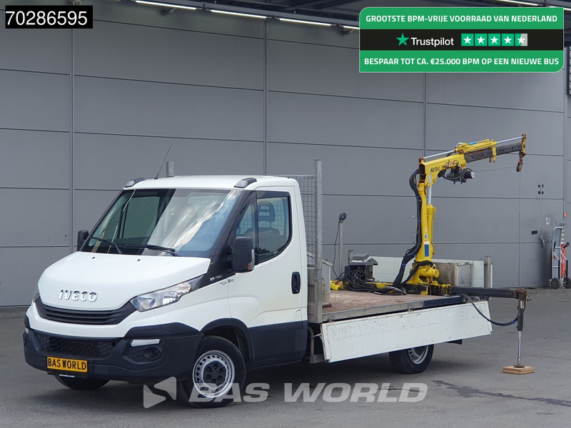 Iveco Daily 35S14 Kraanwagen Open Laadbak Hyva HA15 Euro6 3,5t Trekhaak Crane Kranwagen Kraan Pritsche Pickup Open Box Trekhaak - Carrinha de caixa aberta: foto 1 Iveco Daily 35S14 Kraanwagen Open Laadbak Hyva HA15 Euro6 3,5t Trekhaak Crane Kranwagen Kraan Pritsche Pickup Open Box Trekhaak - Carrinha de caixa aberta: foto 1