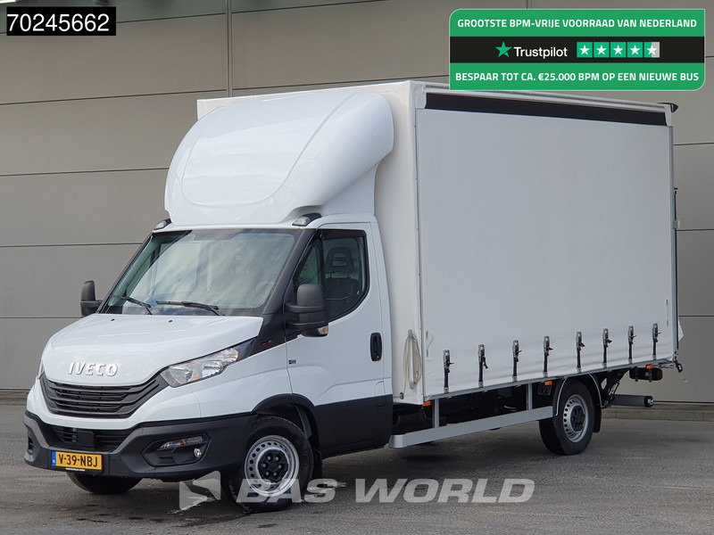 Iveco Daily 35S18 3.0L Laadklep 180PK Schuifzeilen Airco Cruise Bakwagen Euro6 Meubelbak Zeilenwagen Schuifzeil Plane 22m3 Airco Cruise cont - Carrinha de lona: foto 1 Iveco Daily 35S18 3.0L Laadklep 180PK Schuifzeilen Airco Cruise Bakwagen Euro6 Meubelbak Zeilenwagen Schuifzeil Plane 22m3 Airco Cruise cont - Carrinha de lona: foto 1