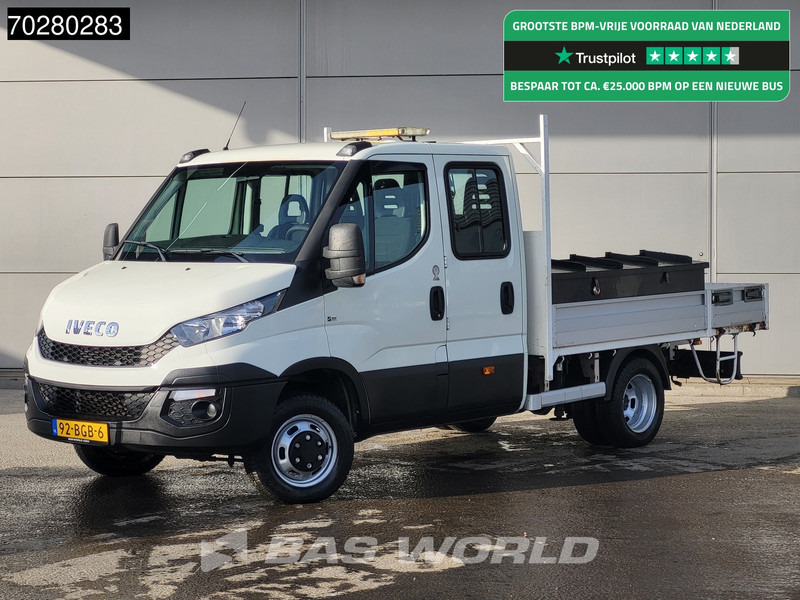 Iveco Daily 50C17 3,0L Automaat HIAB 017T-2 DC Open laadbak Dubbellucht Airco Euro6 Pickup Crane Kraanwagen Pritsche Airco Dubbel cabine - Carrinha de caixa aberta: foto 1 Iveco Daily 50C17 3,0L Automaat HIAB 017T-2 DC Open laadbak Dubbellucht Airco Euro6 Pickup Crane Kraanwagen Pritsche Airco Dubbel cabine - Carrinha de caixa aberta: foto 1