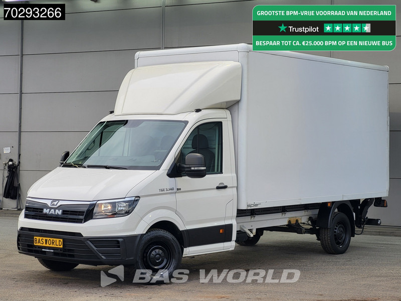 MAN TGE 3.140 Automaat Laadklep Bakwagen Airco Cruise Camera Euro6 Meubelbak Koffer 20m3 Airco Cruise control - Carrinha de contentor: foto 1 MAN TGE 3.140 Automaat Laadklep Bakwagen Airco Cruise Camera Euro6 Meubelbak Koffer 20m3 Airco Cruise control - Carrinha de contentor: foto 1