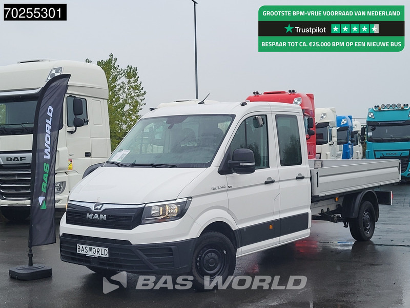 MAN TGE 3.140 Automaat Open Laadbak Trekhaak Airco Cruise Euro6 Pickup Pritsche Open Box Airco Trekhaak Cruise control - Carrinha de caixa aberta: foto 1 MAN TGE 3.140 Automaat Open Laadbak Trekhaak Airco Cruise Euro6 Pickup Pritsche Open Box Airco Trekhaak Cruise control - Carrinha de caixa aberta: foto 1