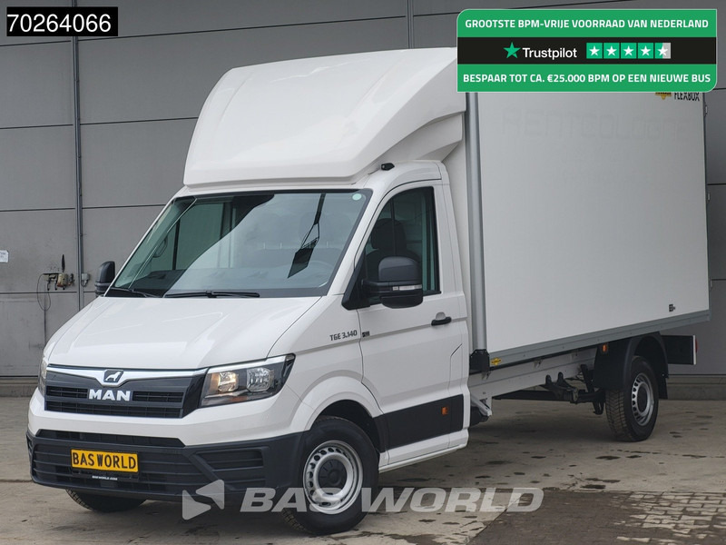 MAN TGE 3.140 Nieuw! Bakwagen Airco Bakwagen 10,4inch-Display Euro6 Meubelbak Koffer 17m3 Airco - Carrinha de contentor: foto 1 MAN TGE 3.140 Nieuw! Bakwagen Airco Bakwagen 10,4inch-Display Euro6 Meubelbak Koffer 17m3 Airco - Carrinha de contentor: foto 1