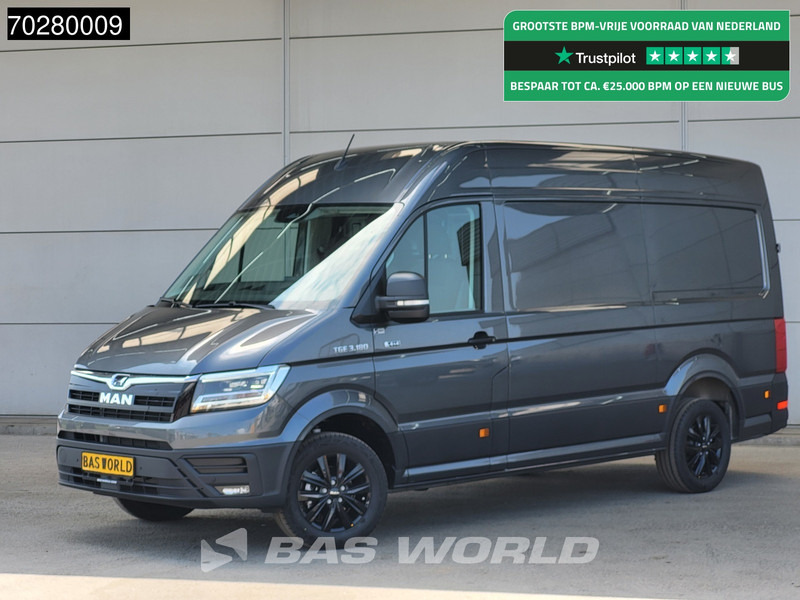 MAN TGE 3.180 4x4 Automaat L3H3 LED ACC Navi Airco Cruise Camera Parkeersensoren L2H2 Allrad 4WD 12m3 Airco - Furgão: foto 1 MAN TGE 3.180 4x4 Automaat L3H3 LED ACC Navi Airco Cruise Camera Parkeersensoren L2H2 Allrad 4WD 12m3 Airco - Furgão: foto 1