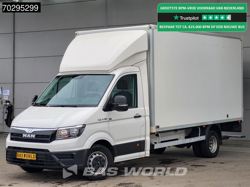 MAN TGE 4.180 Dubbellucht Bakwagen Achterdeuren ACC Navi Airco Euro6 Meubelbak Koffer Airco - Carrinha de contentor: foto 1 MAN TGE 4.180 Dubbellucht Bakwagen Achterdeuren ACC Navi Airco Euro6 Meubelbak Koffer Airco - Carrinha de contentor: foto 1