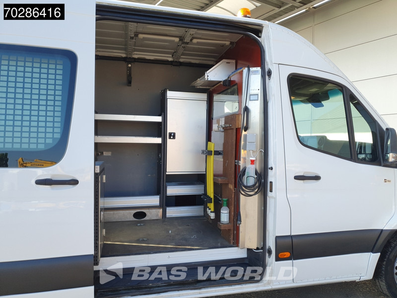 Furgão Mercedes-Benz Sprinter 314 CDI Automaat L2H2 Trekhaak Airco Cruise Camera Parkeersensoren MBUX CarPlay Standkachel Werkplaatsinrichting Euro6 L2 12m3 A: foto 7