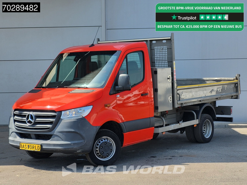 Carrinha de caixa aberta Mercedes-Benz Sprinter 514 CDI Open Laadbak met Kist Dubbellucht 3,5t Trekhaak Airco Cruise Euro6 Pritsche Pickup Open Box 2m3 Airco Trekhaak Cruise co: foto 1