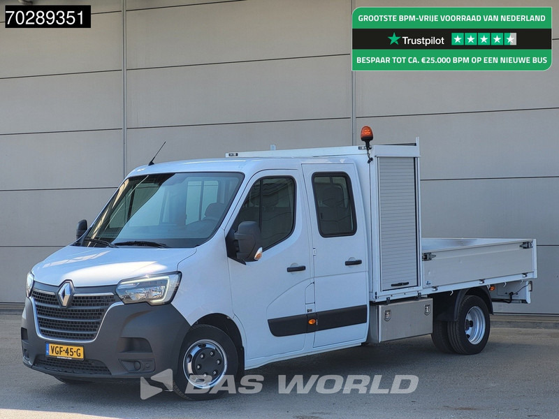 Renault Master 145PK Open Laadbak Dubbellucht 3,5t Trekhaak DC Dubbel Cabine Airco Cruise Euro6 Pritsche Pickup Open Box Airco Trekhaak Cruise contro - Carrinha de caixa aberta: foto 1 Renault Master 145PK Open Laadbak Dubbellucht 3,5t Trekhaak DC Dubbel Cabine Airco Cruise Euro6 Pritsche Pickup Open Box Airco Trekhaak Cruise contro - Carrinha de caixa aberta: foto 1