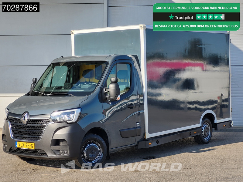 Renault Master 150PK Bakwagen Airco Cruise Luchtvering Meubelbak Plancher Verkoopwagen Foodtruck Paardenwagen 18m3 Airco Cruise control - Carrinha de contentor: foto 1 Renault Master 150PK Bakwagen Airco Cruise Luchtvering Meubelbak Plancher Verkoopwagen Foodtruck Paardenwagen 18m3 Airco Cruise control - Carrinha de contentor: foto 1