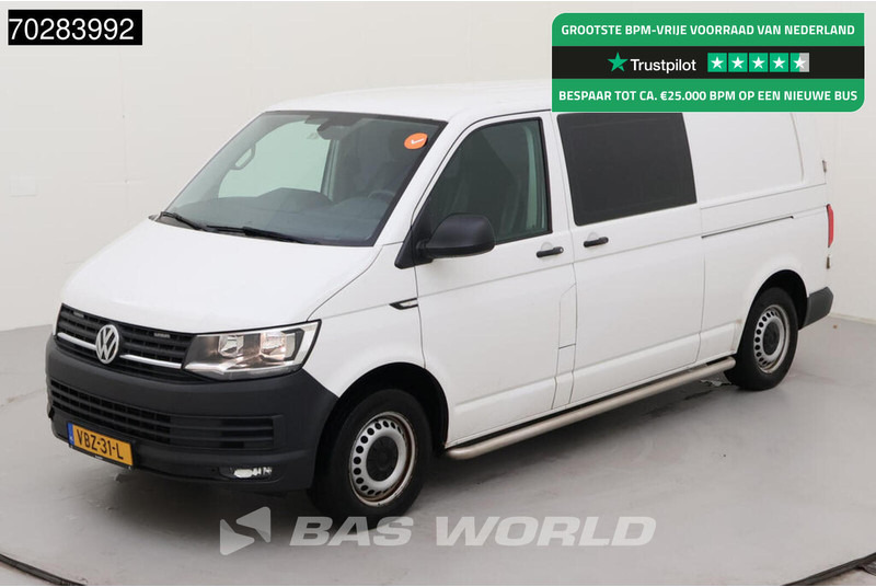 Volkswagen Transporter 150PK COMING SOON! Dubbel Cabine Automaat L2H1 Navi Trekhaak Airco Cruise Parkeersensoren L2 DC Mixto Doka 9m3 Airco Dubbel cabine - Furgão compacto: foto 1 Volkswagen Transporter 150PK COMING SOON! Dubbel Cabine Automaat L2H1 Navi Trekhaak Airco Cruise Parkeersensoren L2 DC Mixto Doka 9m3 Airco Dubbel cabine - Furgão compacto: foto 1