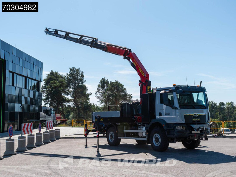 MAN TGM 18.320 4X4 NEW 4x4 Palfinger PK 27002-SH D Crane manbasket Steelsuspension - Camião de caixa aberta/ Plataforma, Camião grua: foto 5 MAN TGM 18.320 4X4 NEW 4x4 Palfinger PK 27002-SH D Crane manbasket Steelsuspension - Camião de caixa aberta/ Plataforma, Camião grua: foto 5