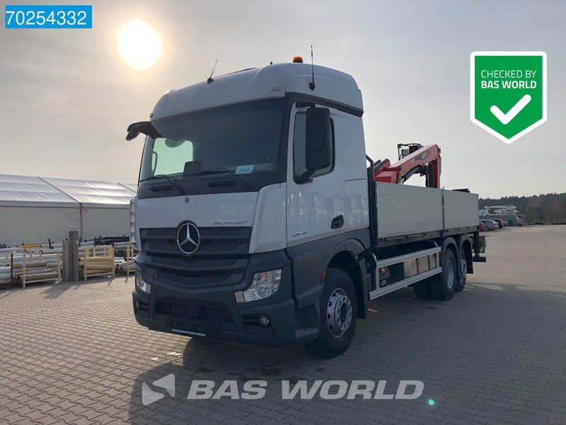 Mercedes-Benz Actros 2646 6X2 Palfinger PK 20.501 L Kran Crane Automatic Euro 6 - Camião de caixa aberta/ Plataforma, Camião grua: foto 1 Mercedes-Benz Actros 2646 6X2 Palfinger PK 20.501 L Kran Crane Automatic Euro 6 - Camião de caixa aberta/ Plataforma, Camião grua: foto 1