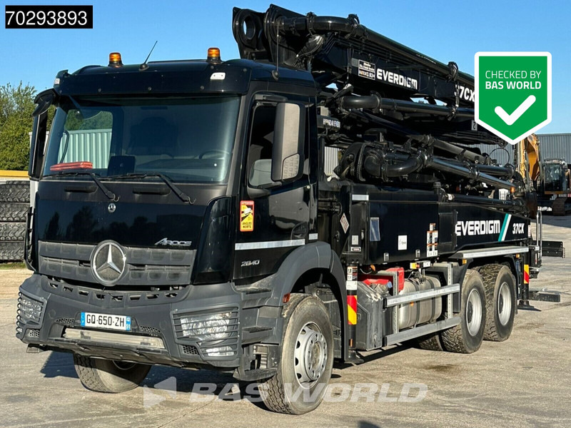 Mercedes-Benz Arocs 2840 Arocs 6X4 Unused! Everdigm 37CX-5 concrete pump Steel Suspension Automatic Euro 6 - Autobomba de betão: foto 1 Mercedes-Benz Arocs 2840 Arocs 6X4 Unused! Everdigm 37CX-5 concrete pump Steel Suspension Automatic Euro 6 - Autobomba de betão: foto 1