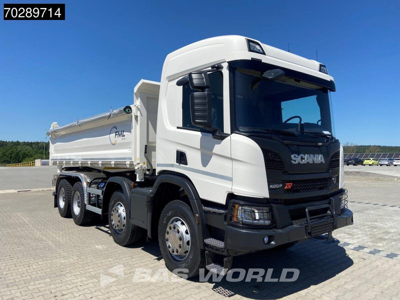 Camião basculante novo Scania P420 8X4 NEW! 13,5m3 3-way tipper Hardox450 Steel Steelsuspension Euro 6: foto 11