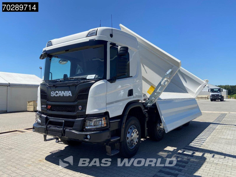 Camião basculante novo Scania P420 8X4 NEW! 13,5m3 3-way tipper Hardox450 Steel Steelsuspension Euro 6: foto 13
