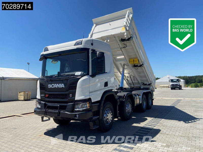Scania P420 8X4 NEW! 13,5m3 3-way tipper Hardox450 Steel Steelsuspension Euro 6 - Camião basculante: foto 1 Scania P420 8X4 NEW! 13,5m3 3-way tipper Hardox450 Steel Steelsuspension Euro 6 - Camião basculante: foto 1