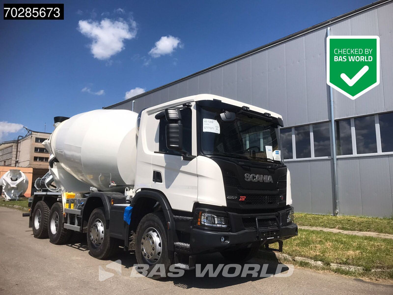 Scania P420 XT 8X4 NEW! 10m3 FML Mixer Automatic Steel suspension Big-Axle Euro 6 - Camião betoneira: foto 1 Scania P420 XT 8X4 NEW! 10m3 FML Mixer Automatic Steel suspension Big-Axle Euro 6 - Camião betoneira: foto 1